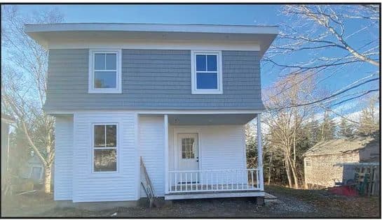The rebuilt Davisson house