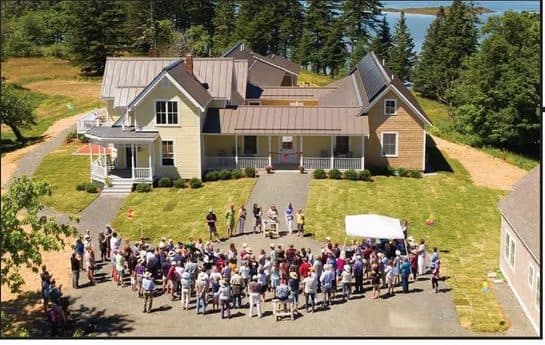 Aerial view of Southern Harbor House at its opening
